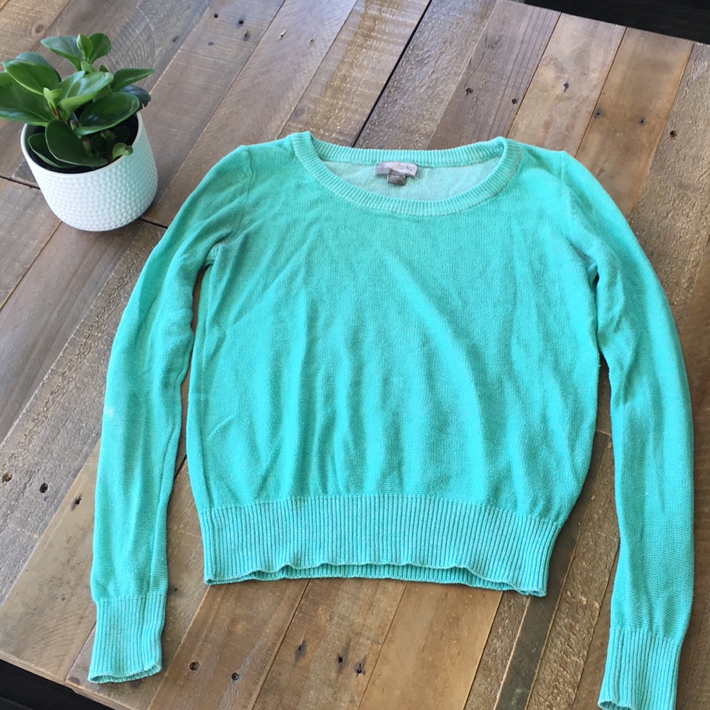 Mint Green Knit Sweater